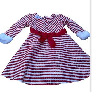 Bonnie Baby candy cane Christmas dress